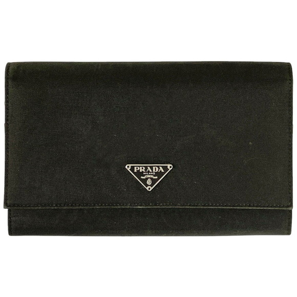 Prada Tessuto Wallet Nylon Long Black - Picture 1 of 8